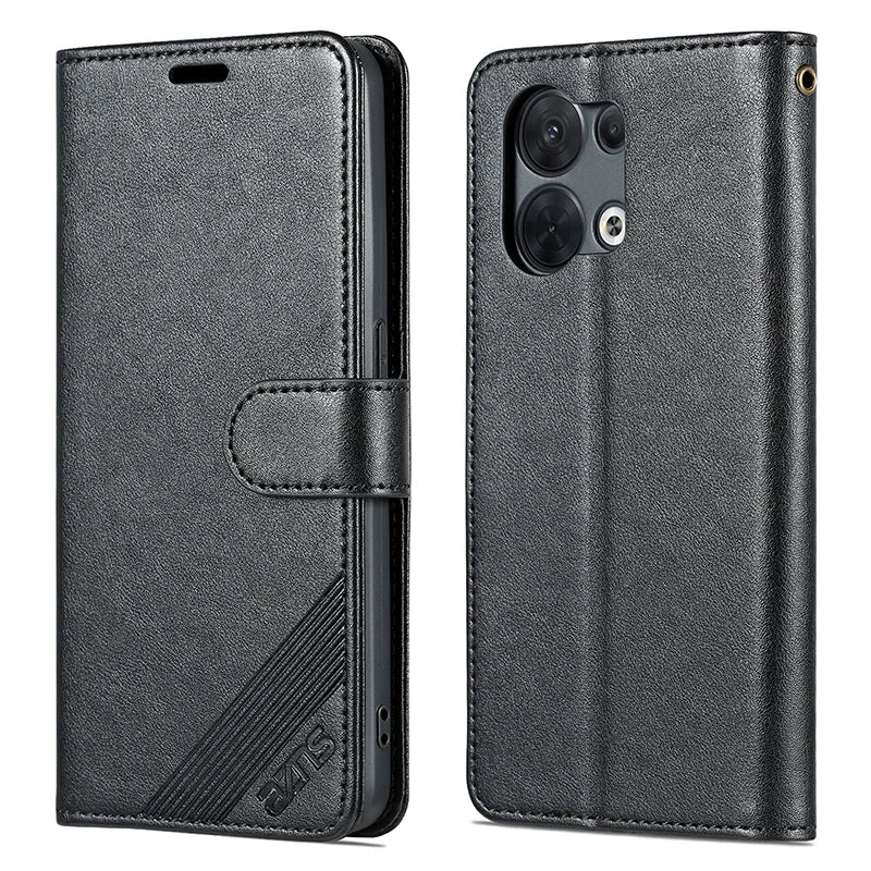 Opporeno8 Leather Case Flip Phone Case Reno8pro5g Drop-Resistant Protective Case All-Inclusive Men's and Women's Wallet