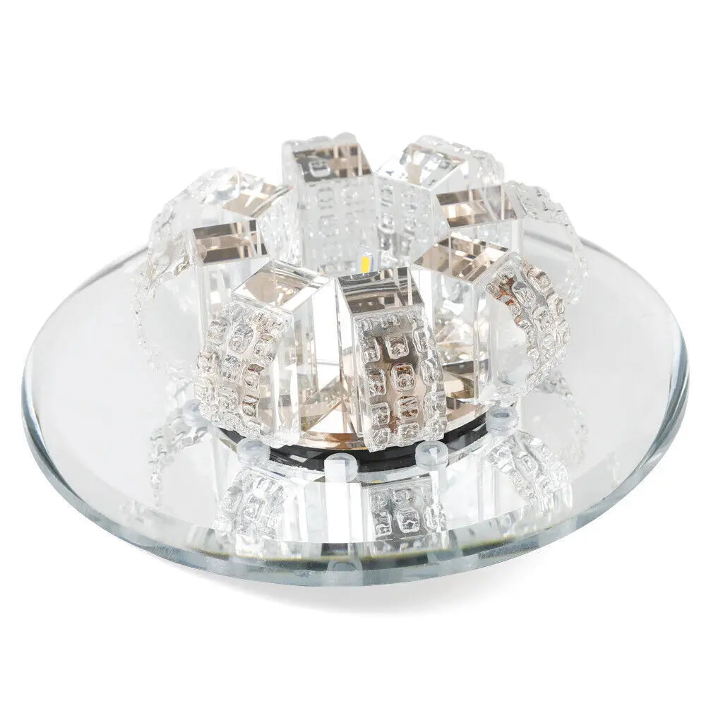 Modern K9 Crystal LED Ceiling Lamp Chandelier Pendant Lights Flush Mount Fixture