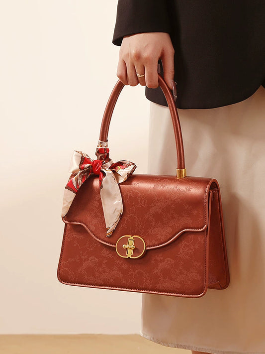 Red Bag Women's New Chinese Style National Style Wedding Bag Bridal Bag Gift Fancy Handbag Daily Available Messenger Bag