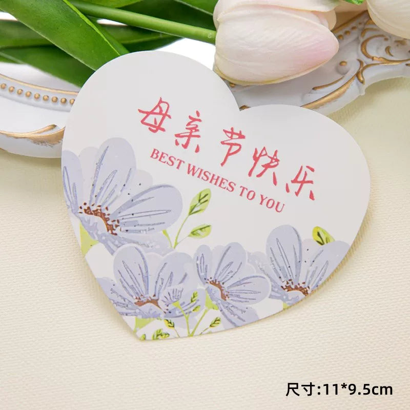 2025 Mother's Day Cake Decoration Heart Plug-in Pearl Channeling Necklace Phalaenopsis Ladieswear Happy Holiday Inserts