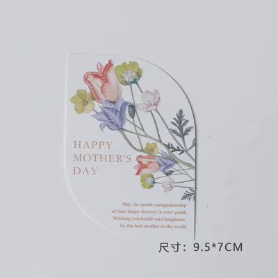 2025 Mother's Day Cake Decoration Heart Plug-in Pearl Channeling Necklace Phalaenopsis Ladieswear Happy Holiday Inserts