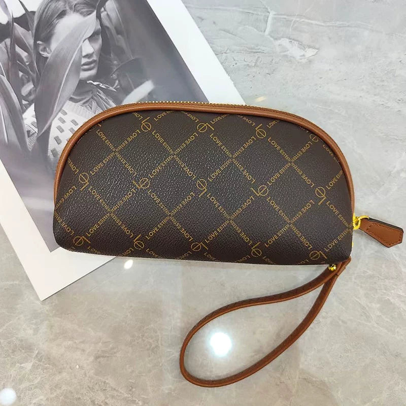 Louis Le Brand Genuine Leather Clutch Bag Women's Bag 2024 New Arrival Fashionable Stylish Mobile Phone Bag Small Bag Hand Carry Coin Purse