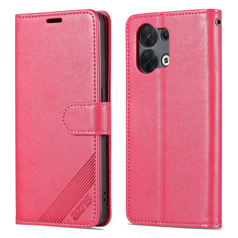 Opporeno8 Leather Case Flip Phone Case Reno8pro5g Drop-Resistant Protective Case All-Inclusive Men's and Women's Wallet