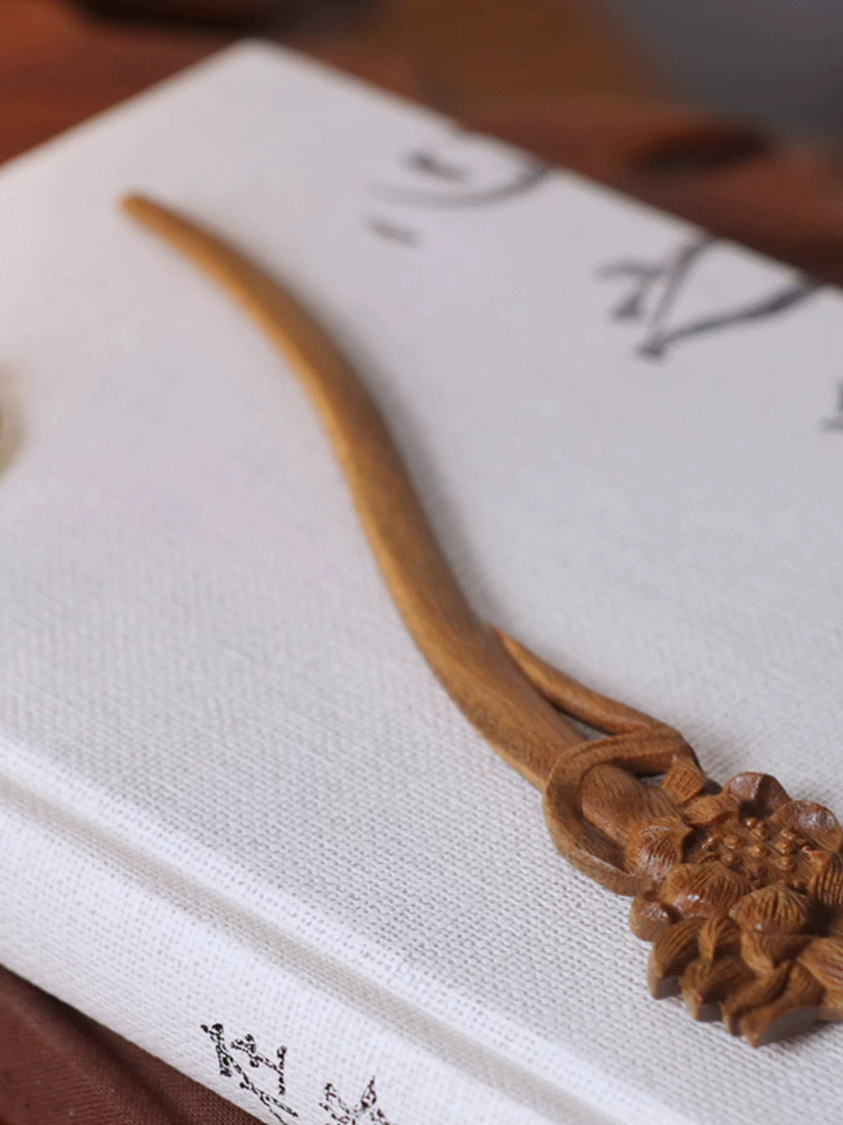 Hidden Wood Original Handicraft Twin Lotuses