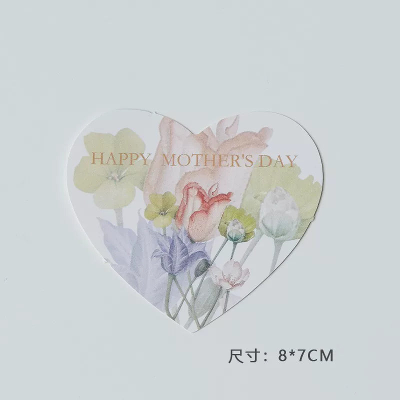 2025 Mother's Day Cake Decoration Heart Plug-in Pearl Channeling Necklace Phalaenopsis Ladieswear Happy Holiday Inserts