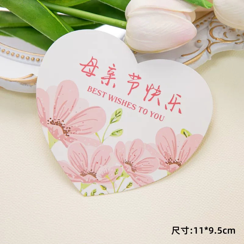 2025 Mother's Day Cake Decoration Heart Plug-in Pearl Channeling Necklace Phalaenopsis Ladieswear Happy Holiday Inserts