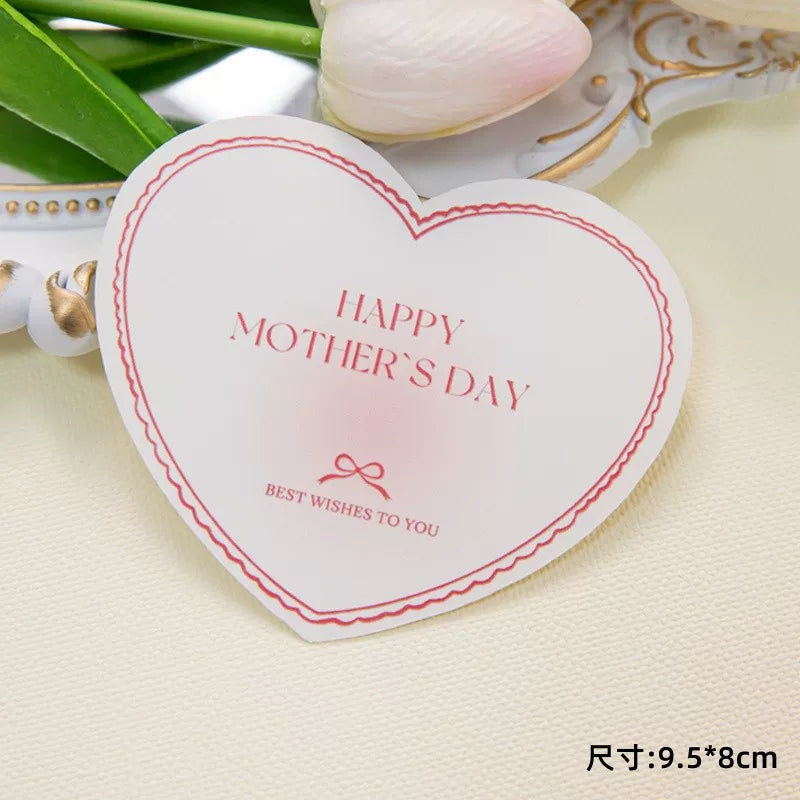 2025 Mother's Day Cake Decoration Heart Plug-in Pearl Channeling Necklace Phalaenopsis Ladieswear Happy Holiday Inserts