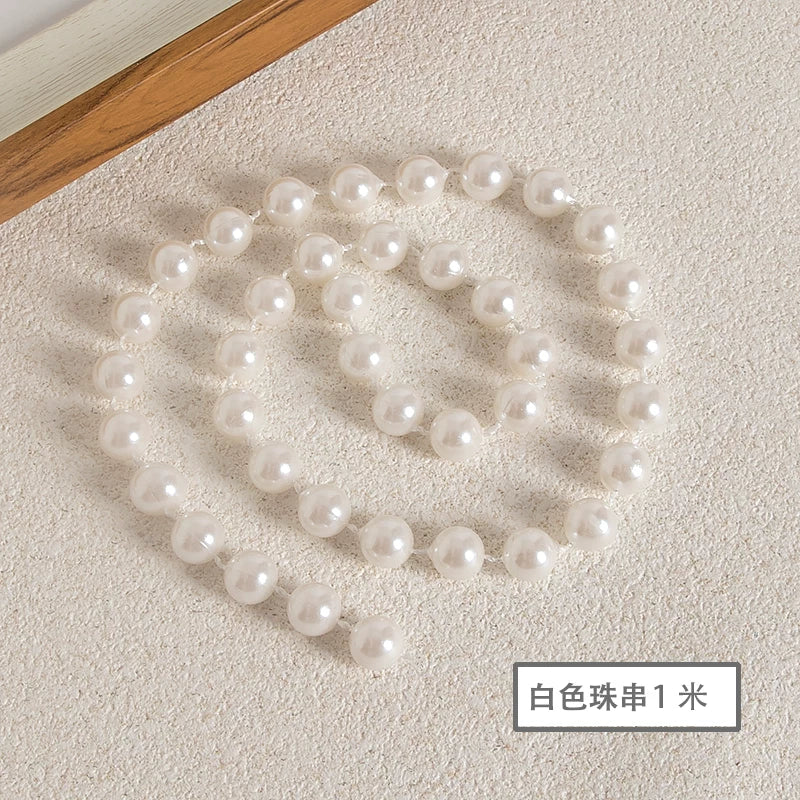 2025 Mother's Day Cake Decoration Heart Plug-in Pearl Channeling Necklace Phalaenopsis Ladieswear Happy Holiday Inserts