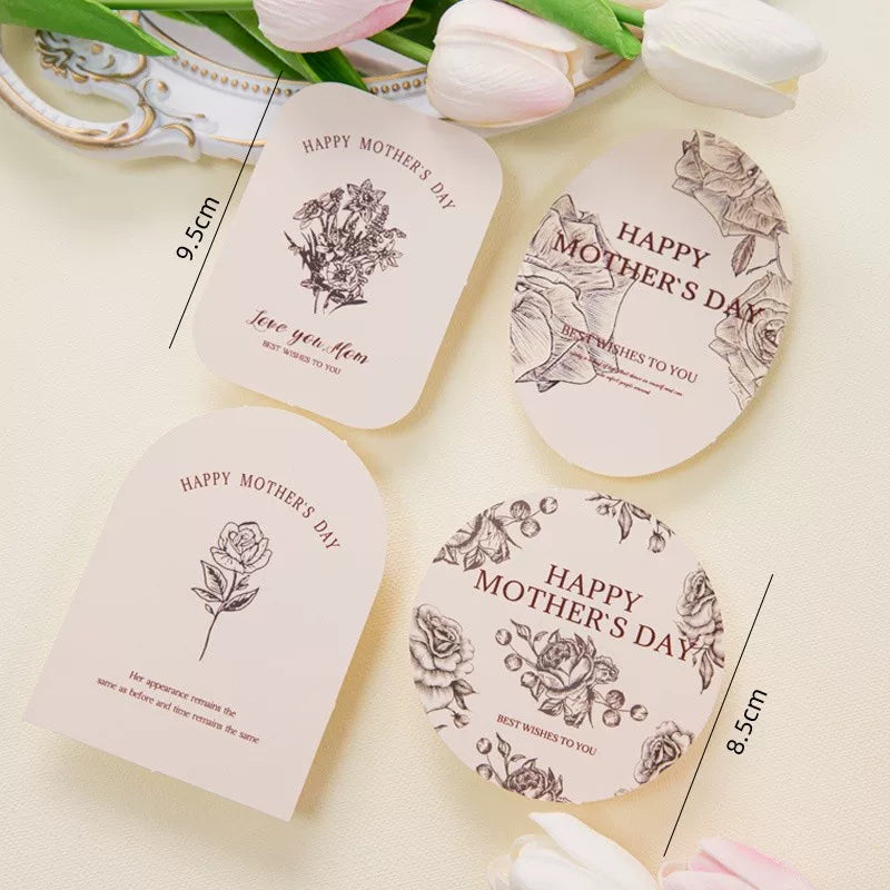 2025 Mother's Day Cake Decoration Heart Plug-in Pearl Channeling Necklace Phalaenopsis Ladieswear Happy Holiday Inserts