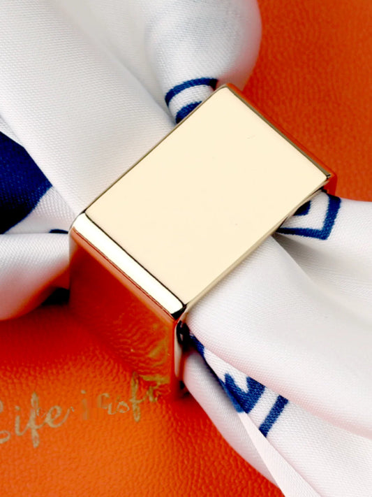 Square Copper Korean Fashion Large T-shirt Scarf Buckle