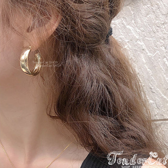 Stylenanda Metal Ring Dongdaemun Ear Ring