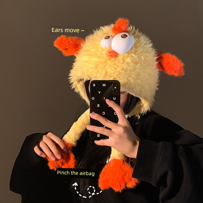 Baby Girl Chicken down Feather Handbags Women's 2024 New Arrival Fall and Winter Cute Large Capacity Shoulder Bag Student Storage Bag