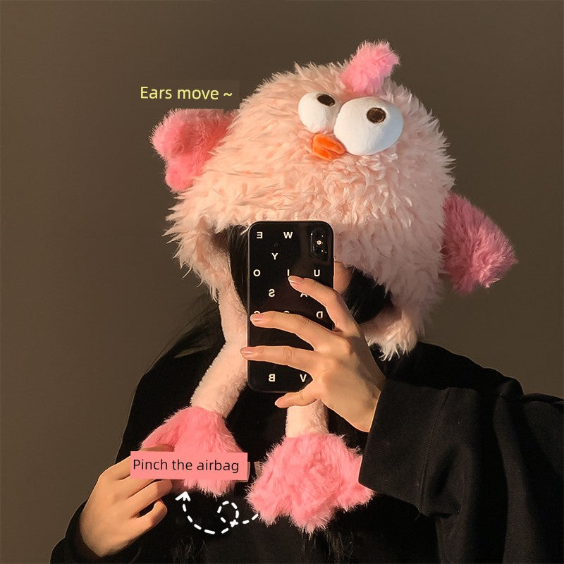 Baby Girl Chicken down Feather Handbags Women's 2024 New Arrival Fall and Winter Cute Large Capacity Shoulder Bag Student Storage Bag