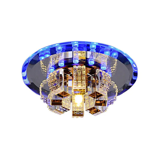 Modern K9 Crystal LED Ceiling Lamp Chandelier Pendant Lights Flush Mount Fixture