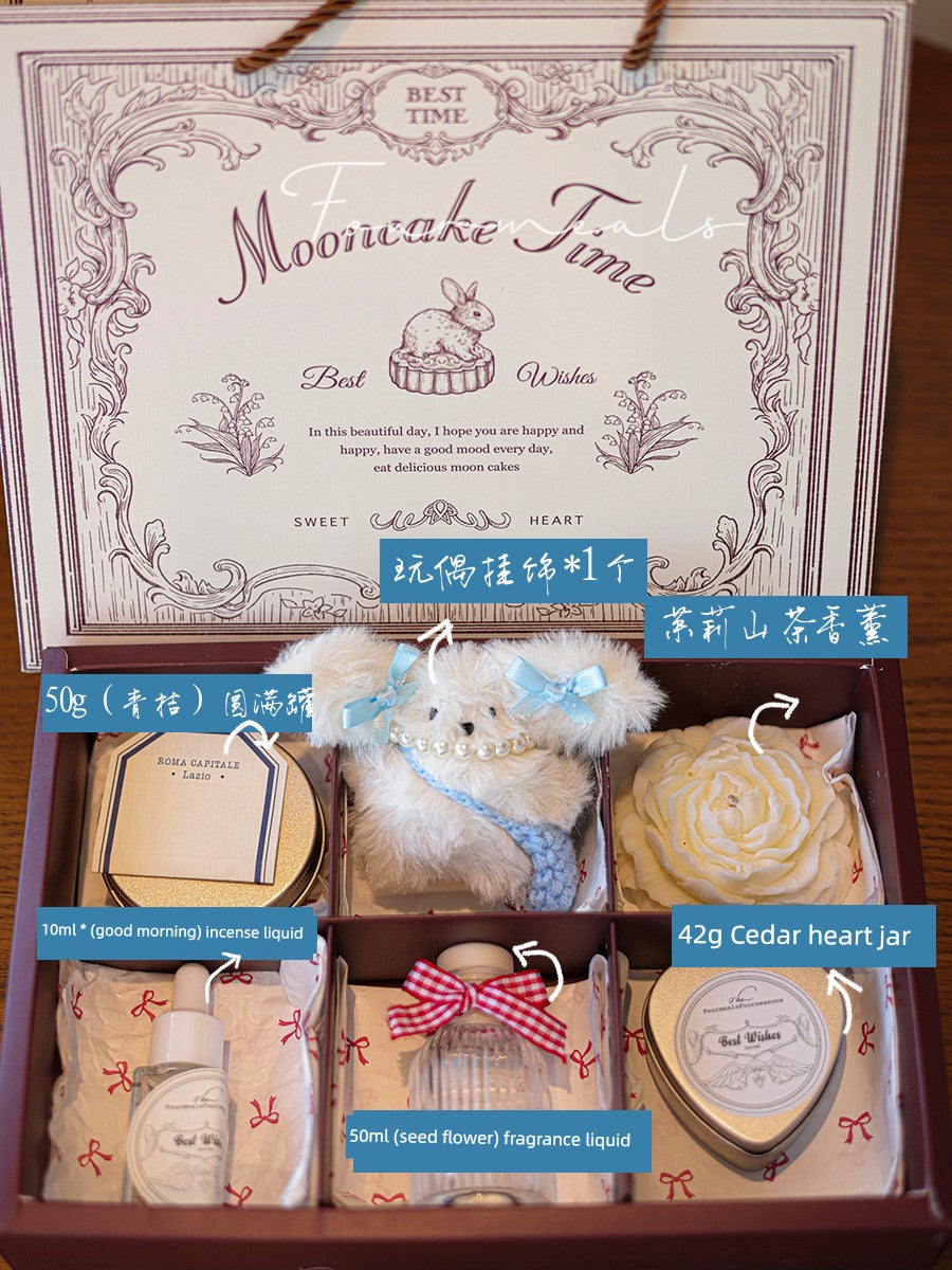 Happy Mid-Autumn Festival Essential Oil Ornaments Cute Gift Box